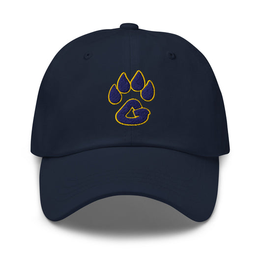 Dad Hat | Rutherford County Grizzlies Football | Paw Print Logo