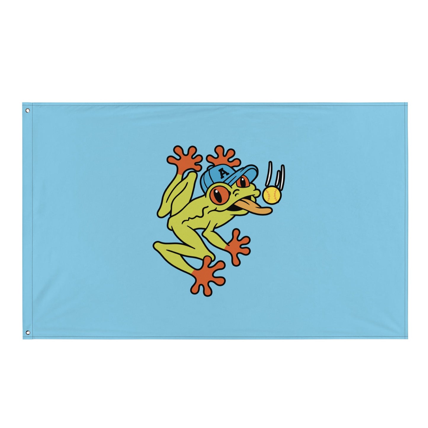 Flag | Aquasox Softball | Mascot Logo