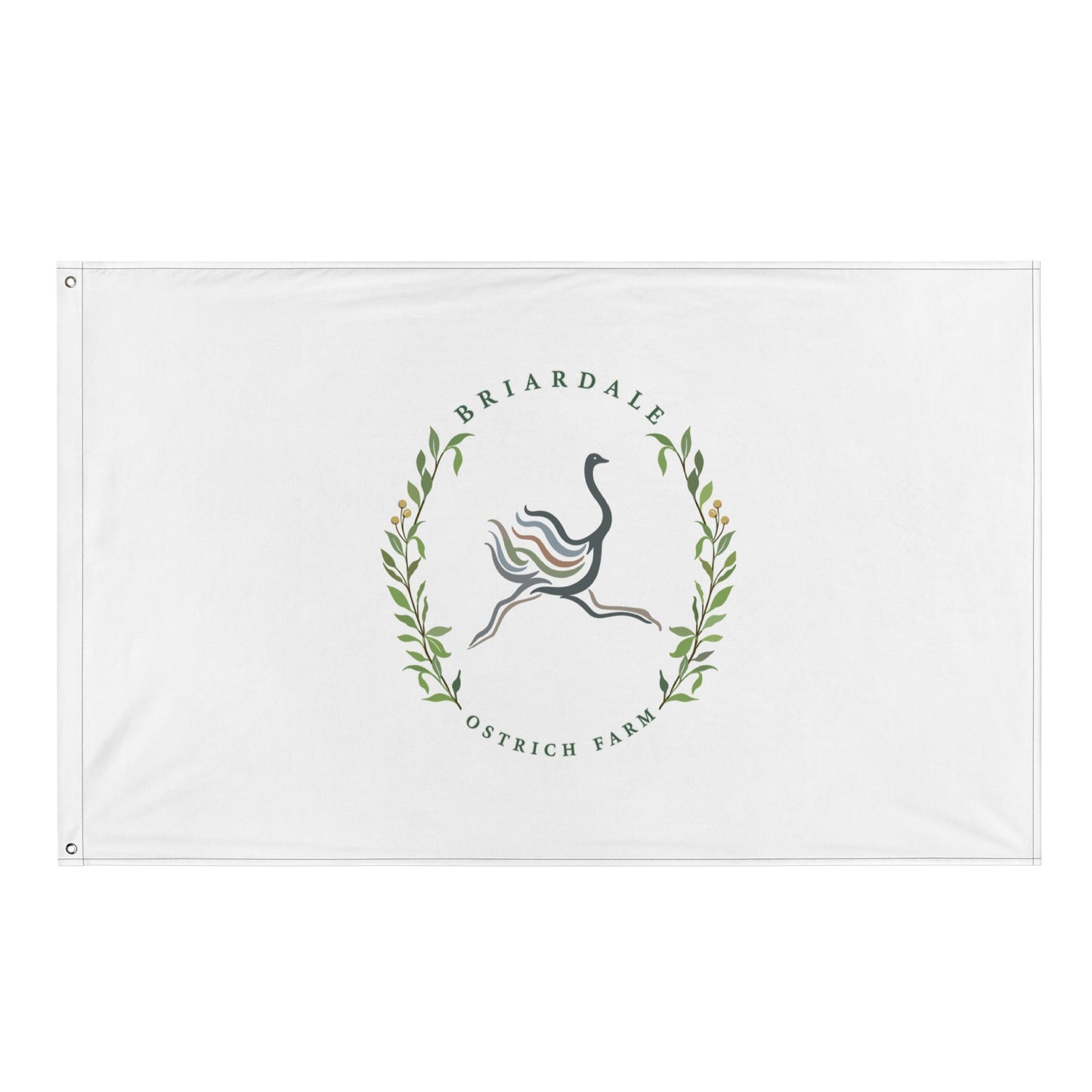 Flag | Briardale Ostrich Farm | Crest Logo