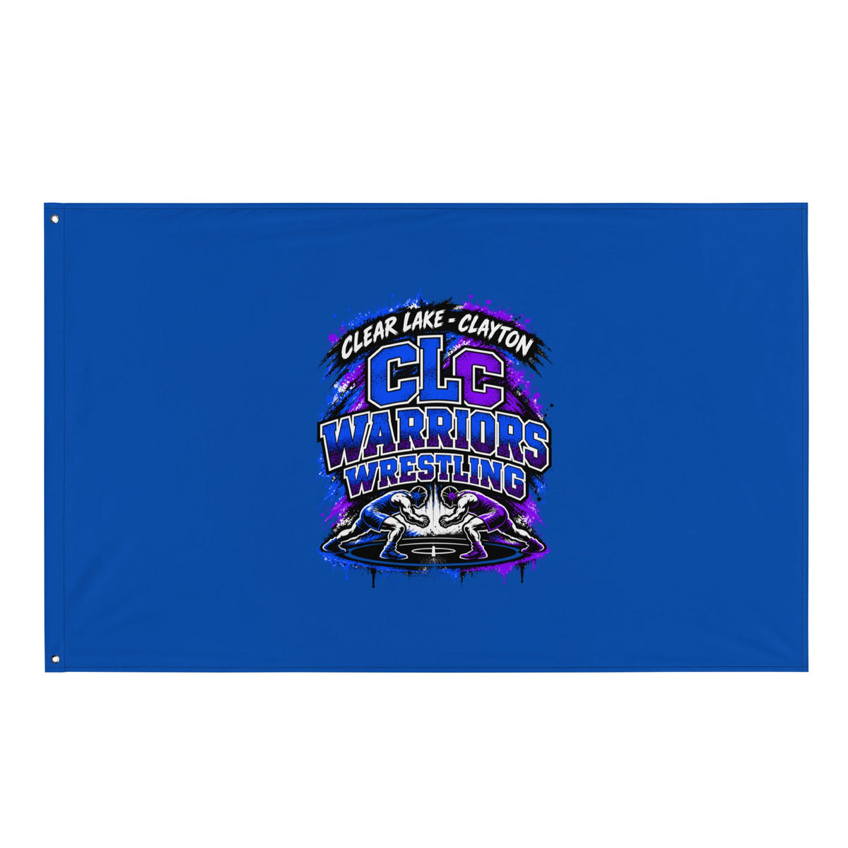 Flag | Clear Lake - Clayton Wrestling | Apex Logo