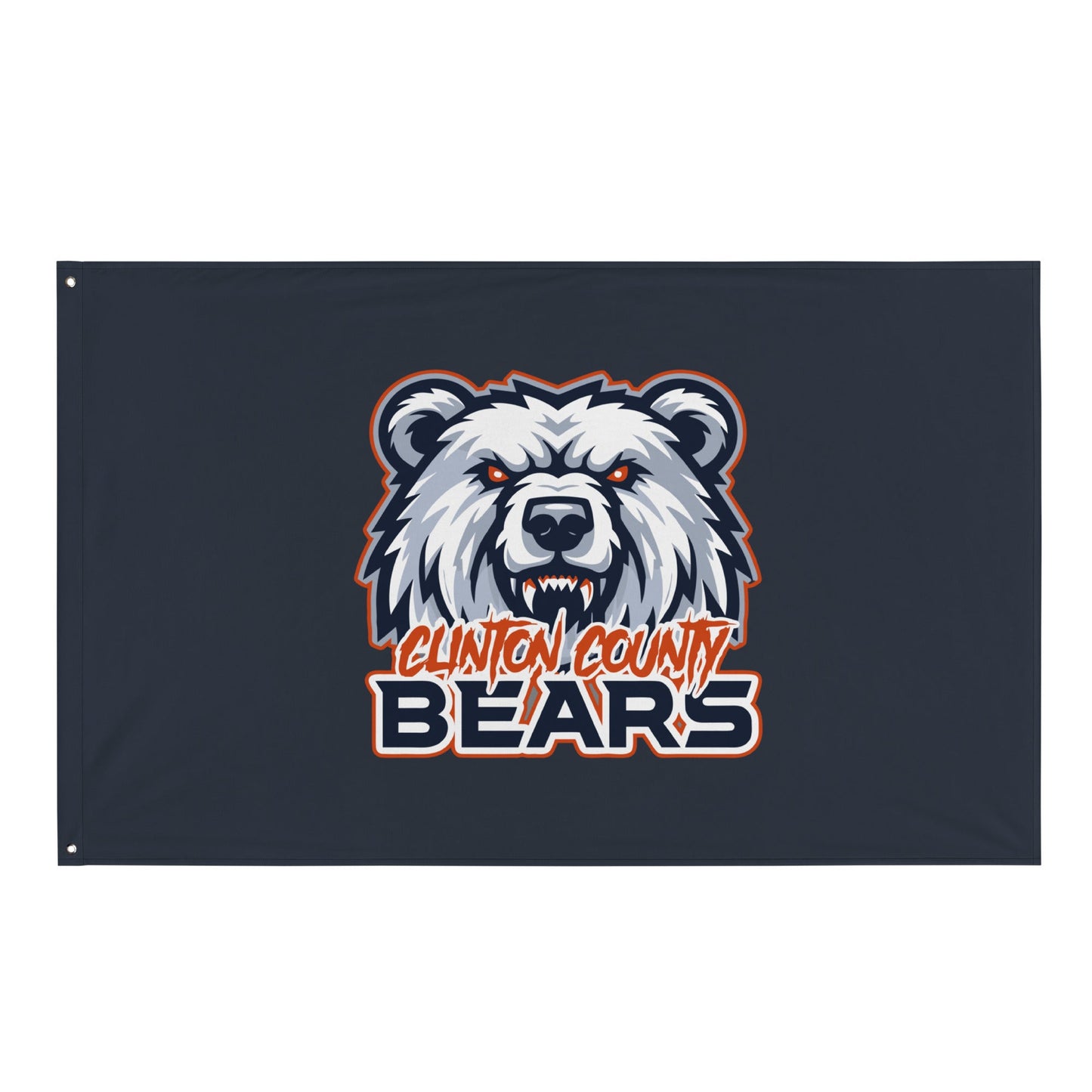 Flag | CLINTON COUNTY BEARS | Bears Mascot Logo