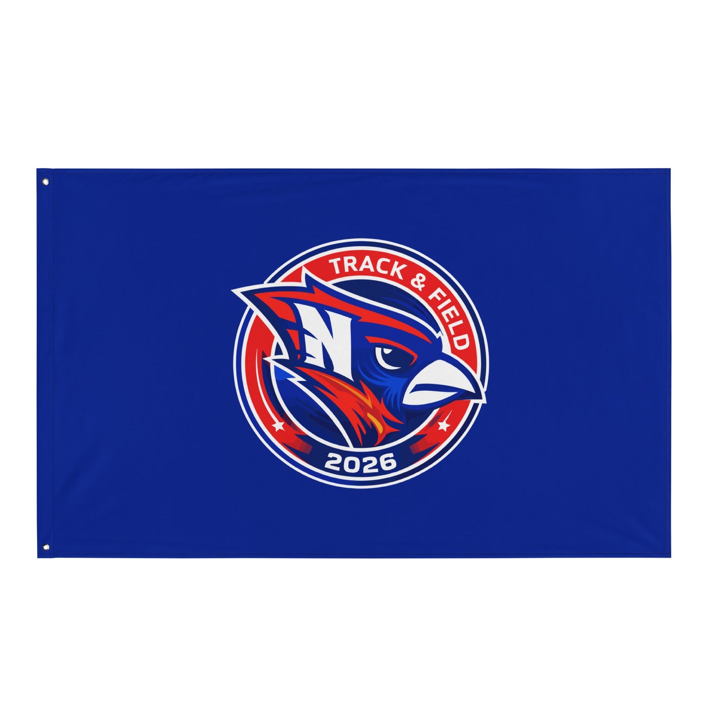 Flag | Hunter | Track & Field Badge Logo
