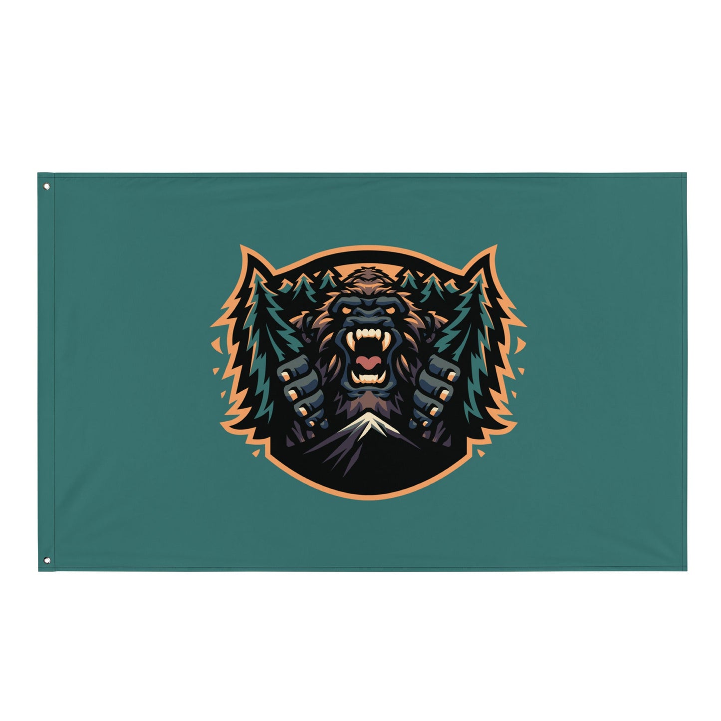 Flag | JBLM Bigfoot Hockey Team | Mascot Logo