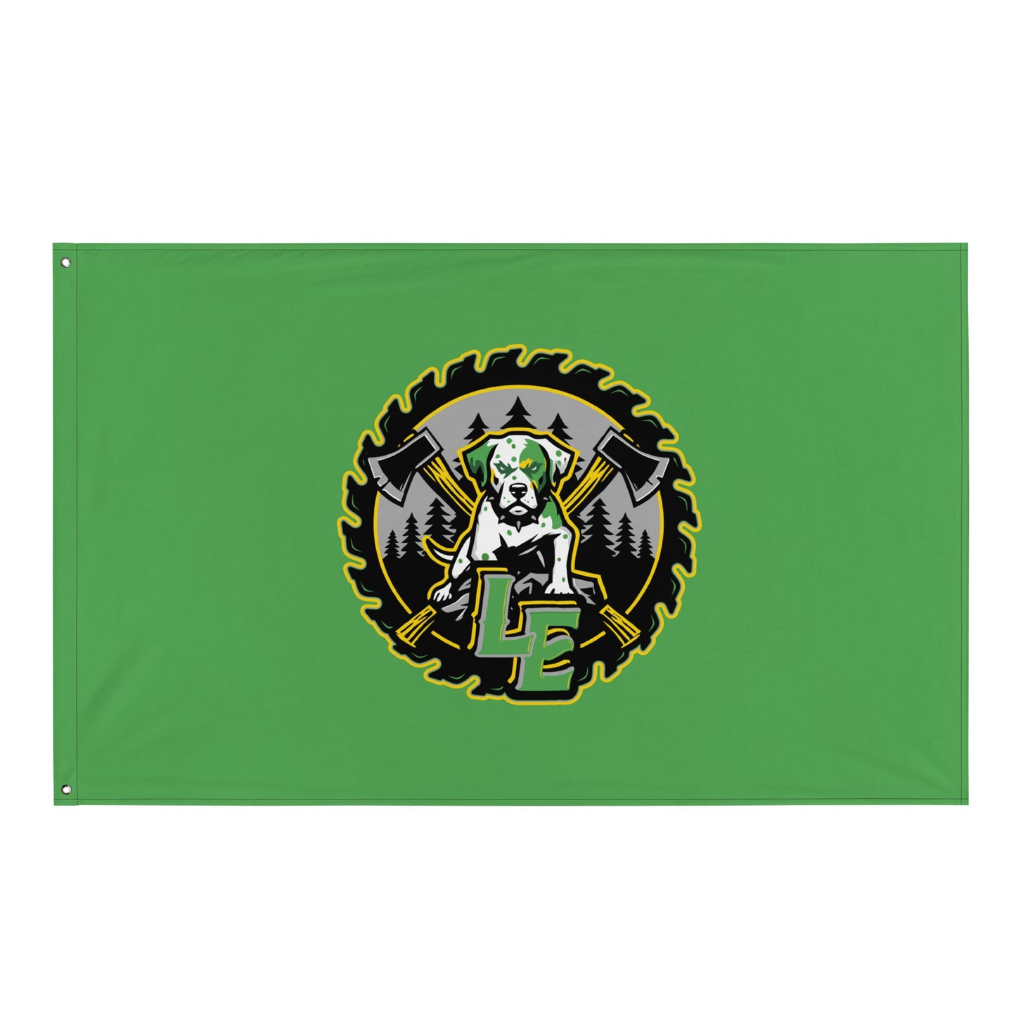 Flag | Lake Erie Power Pines | Saw Logo