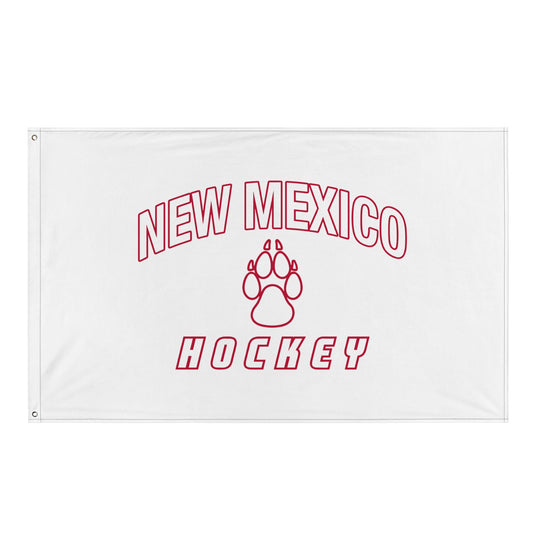 Flag | Lobo Women’s Ice Hockey | Script Logo