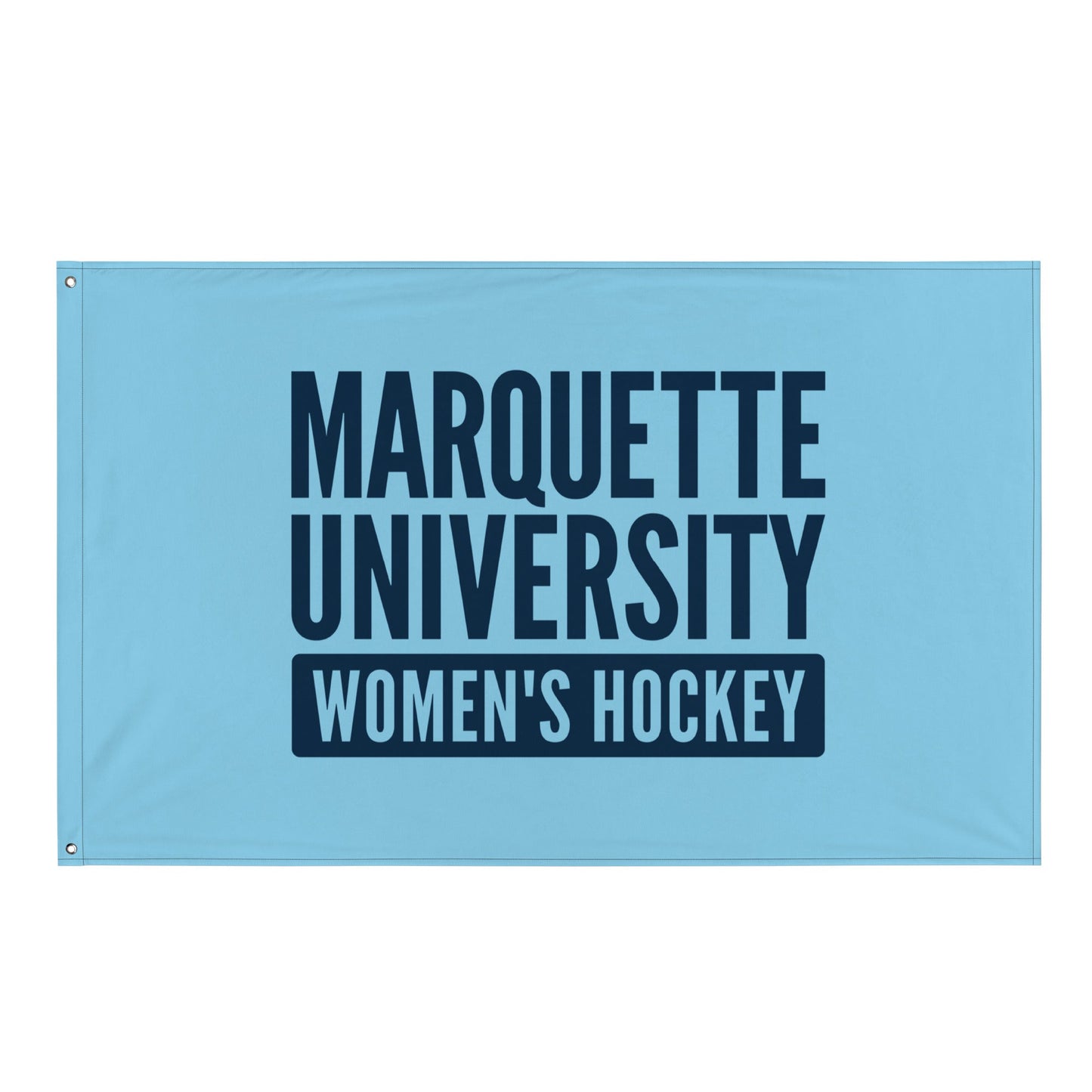 Flag | Marquette University Women's Hockey | Modern Script Logo