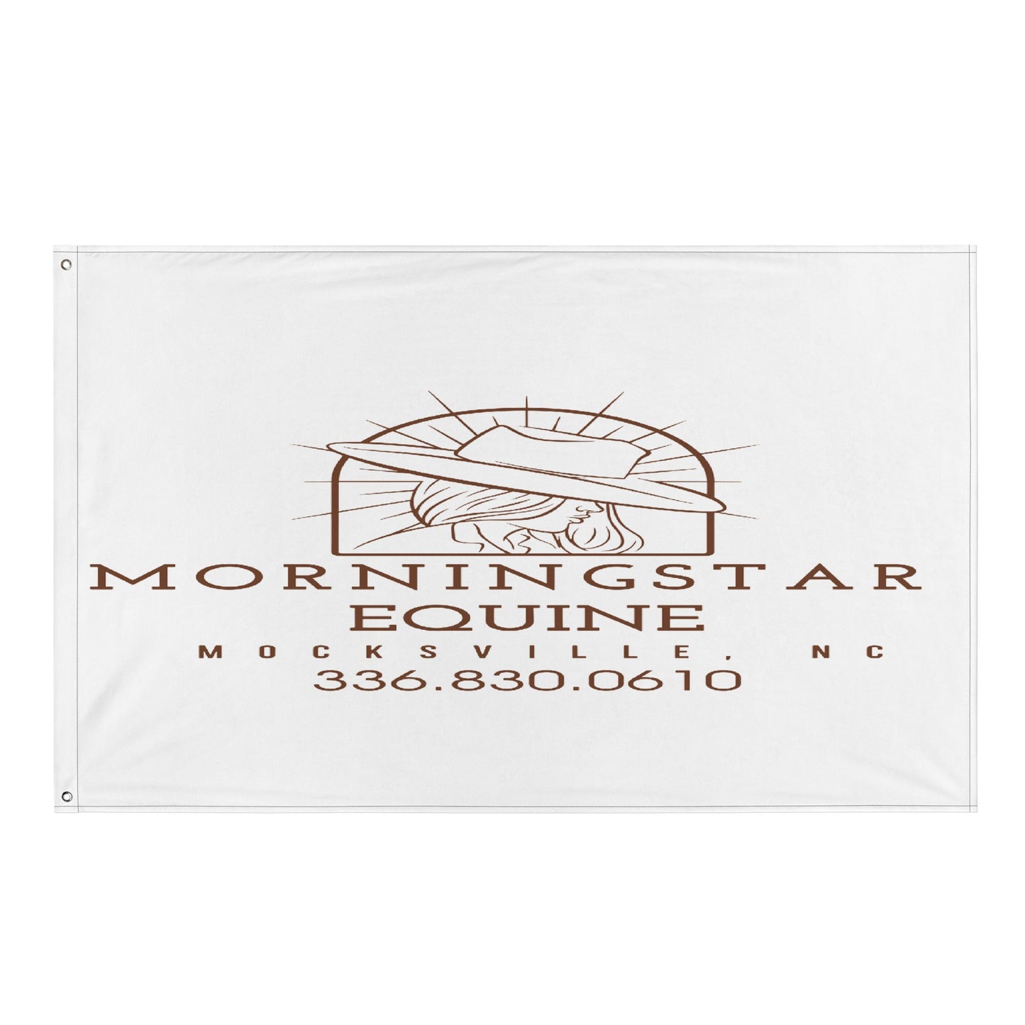 Flag | Morningstar Equine | Morningstar Equine Burnt Logo
