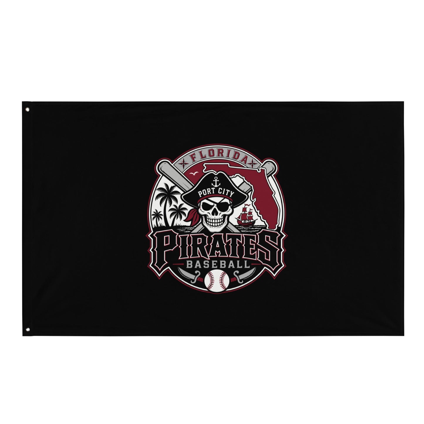 Flag | Port City Pirates | Emblem Logo