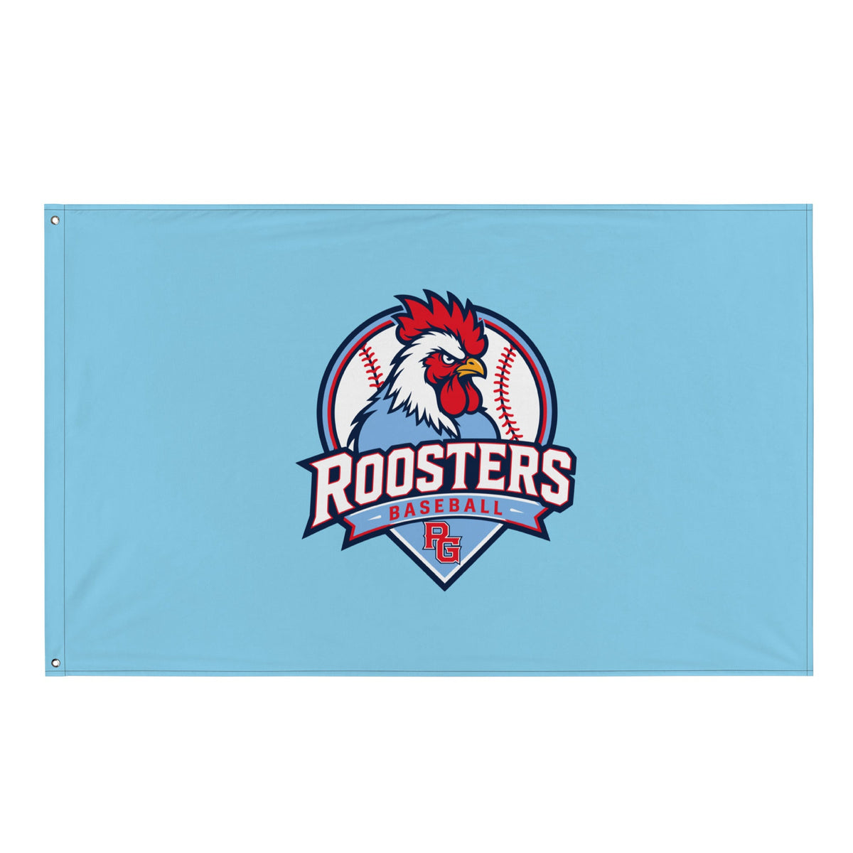 Flag | Rooster Nation | Athletic Crest Logo