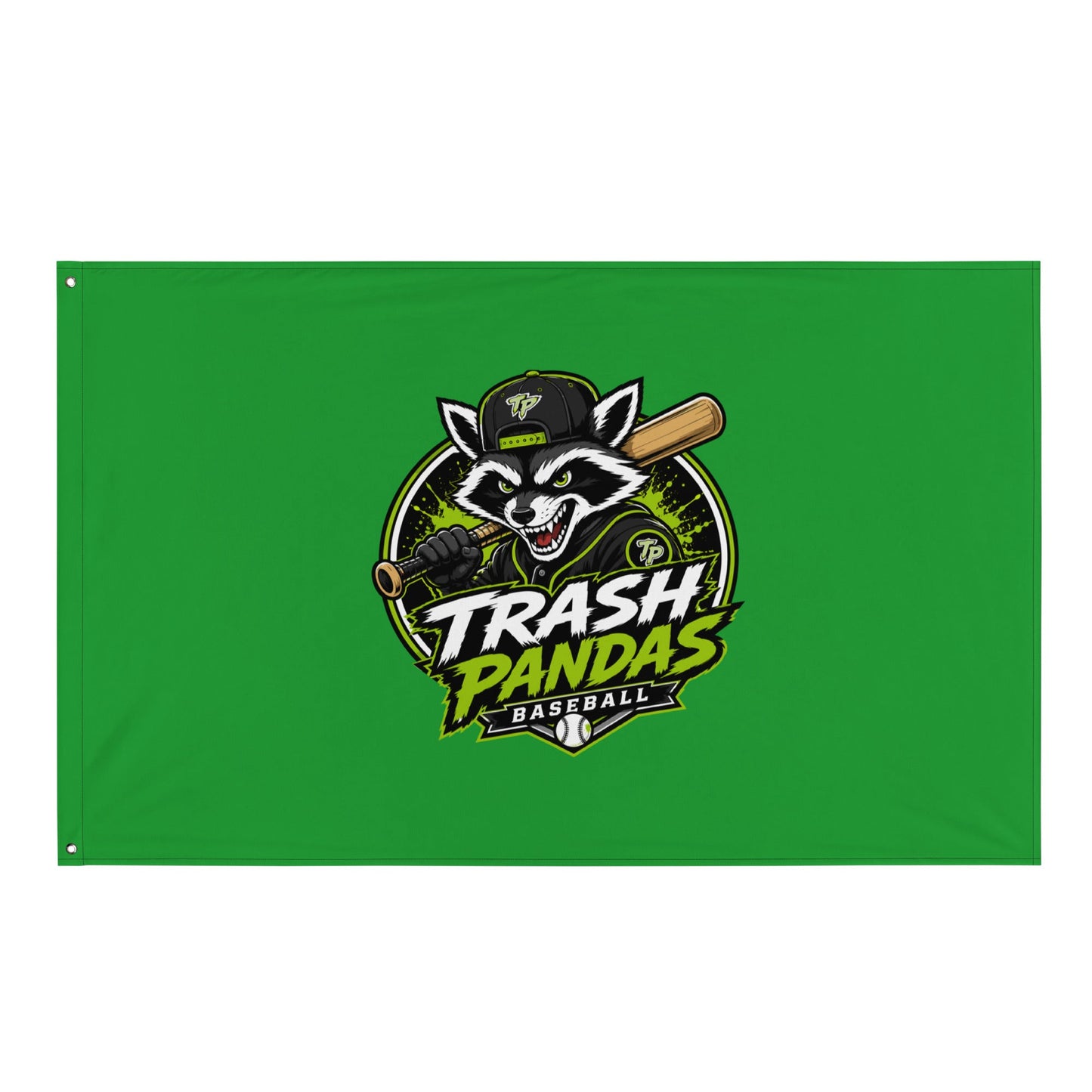 Flag | Trash Pandas Baseball Organization | Mascot Logo