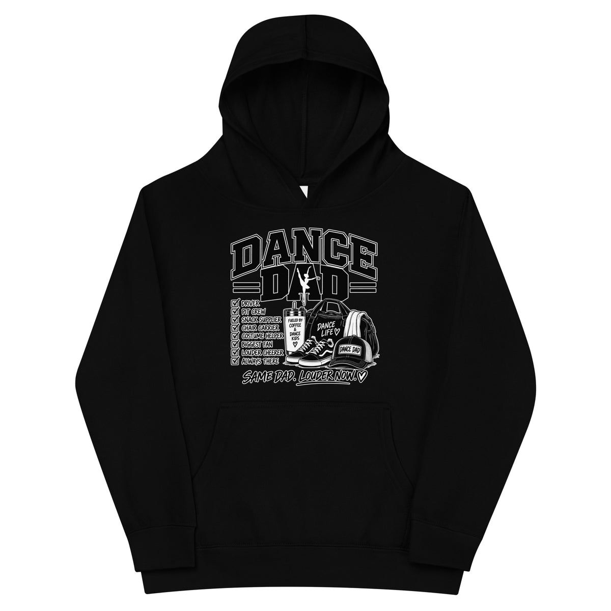 Performance | Youth Hoodie | Dance Life | Dad Crest Logo