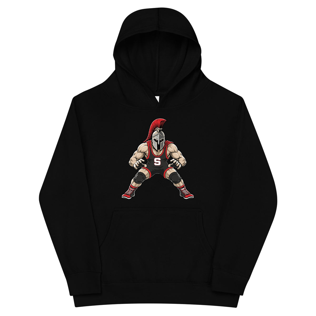 Performance | Youth Hoodie | Spartan Wrestling Club | Mascot Logo