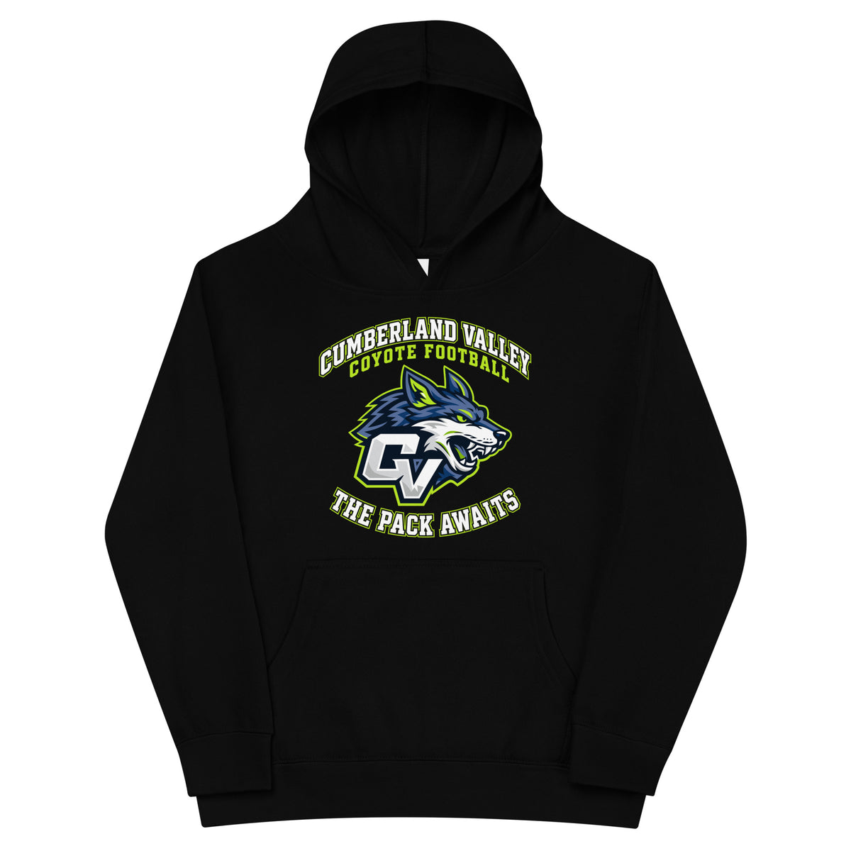 Performance | Youth Hoodie | Cumberland Valley Coyotes Football | Emblem Logo