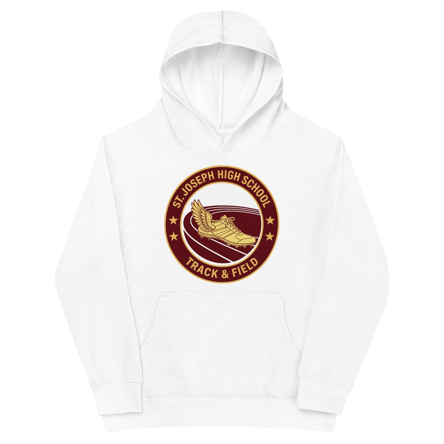 Performance | Youth Hoodie | St. Joseph High School - Track & Field | Badge Logo