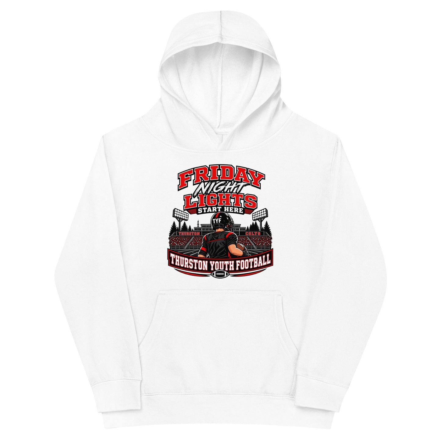 Performance | Youth Hoodie | Thurston Youth Football | Vanguard Logo