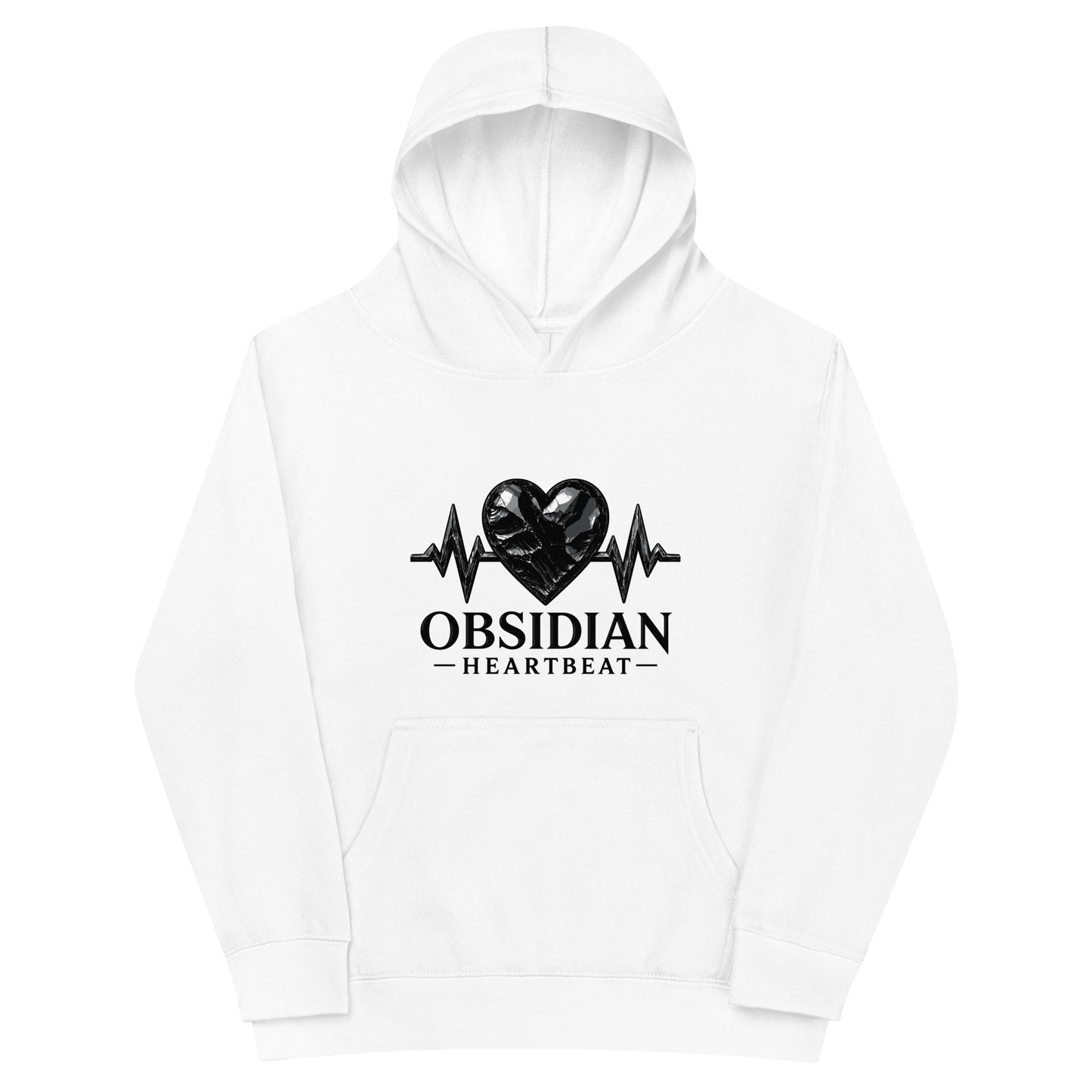 Performance | Youth Hoodie | Obsidian Heartbeat | Pulse Athletics Logo