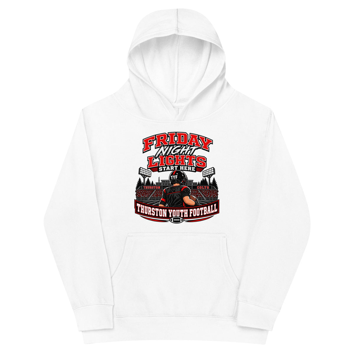 Performance | Youth Hoodie | Thurston Youth Football | Vanguard Logo