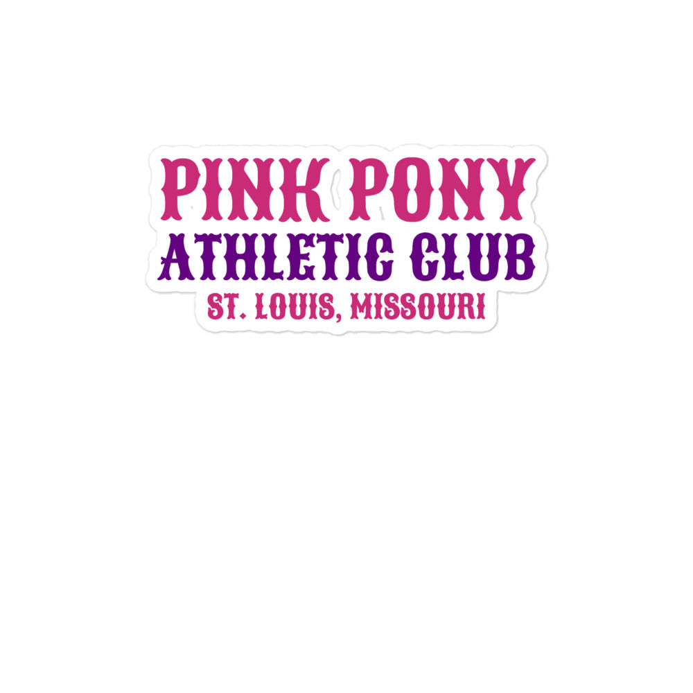 Stickers | Pink Pony Athletic Club | Athletic Wordmark Logo