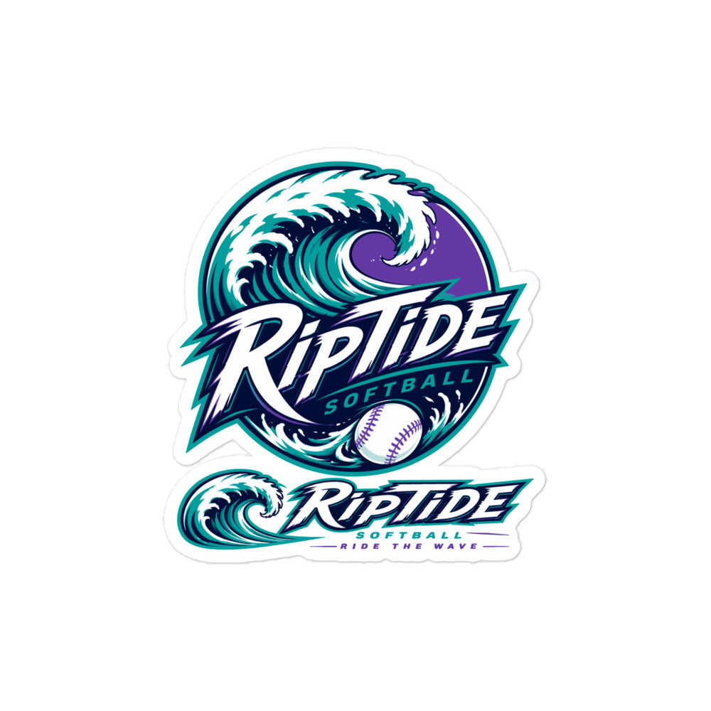 Stickers | RipTide Softball | Crest Logo