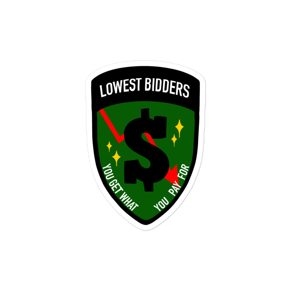 Stickers | The Lowest Bidders | Emblem Logo