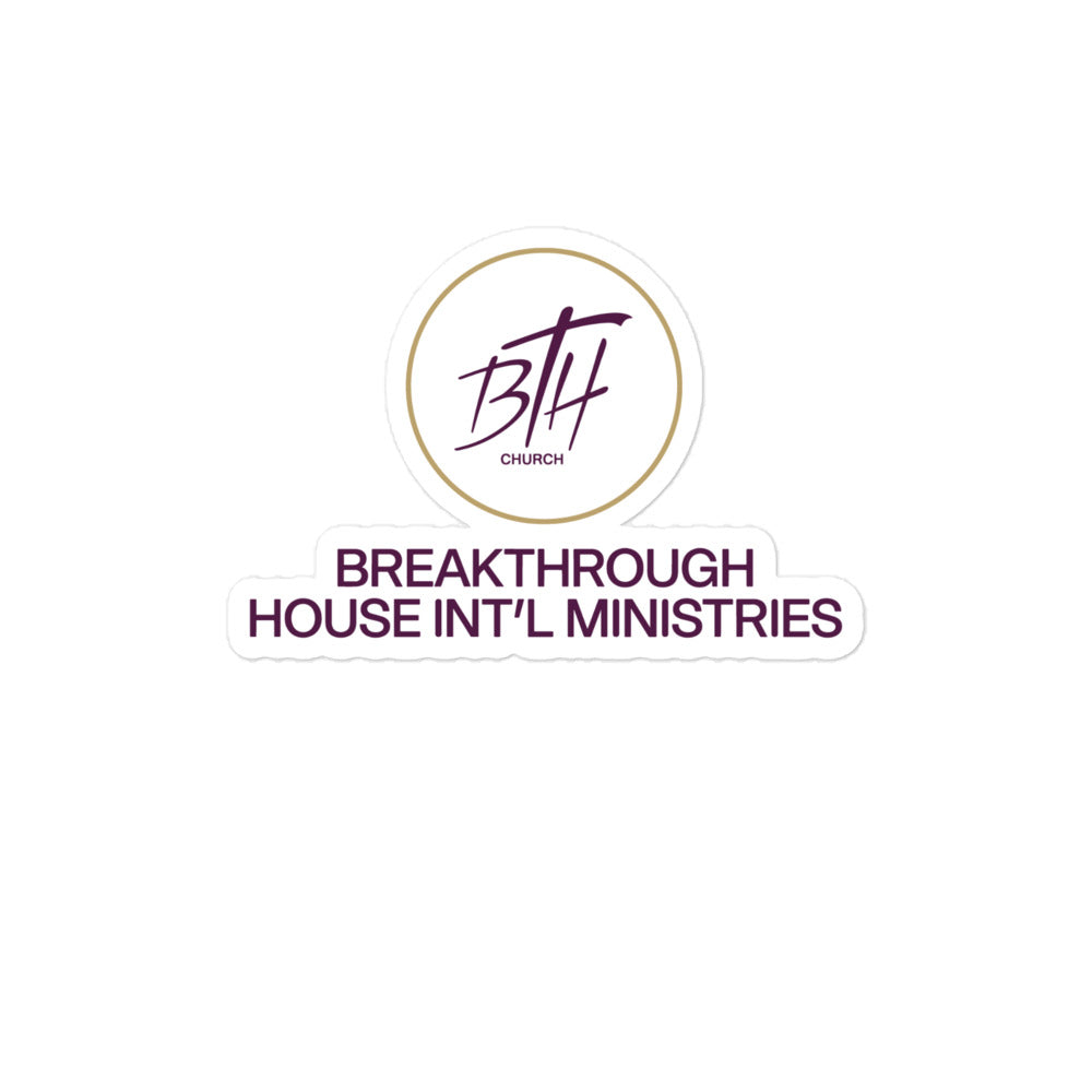 Stickers | Breakthrough House International Ministries | Crest Logo