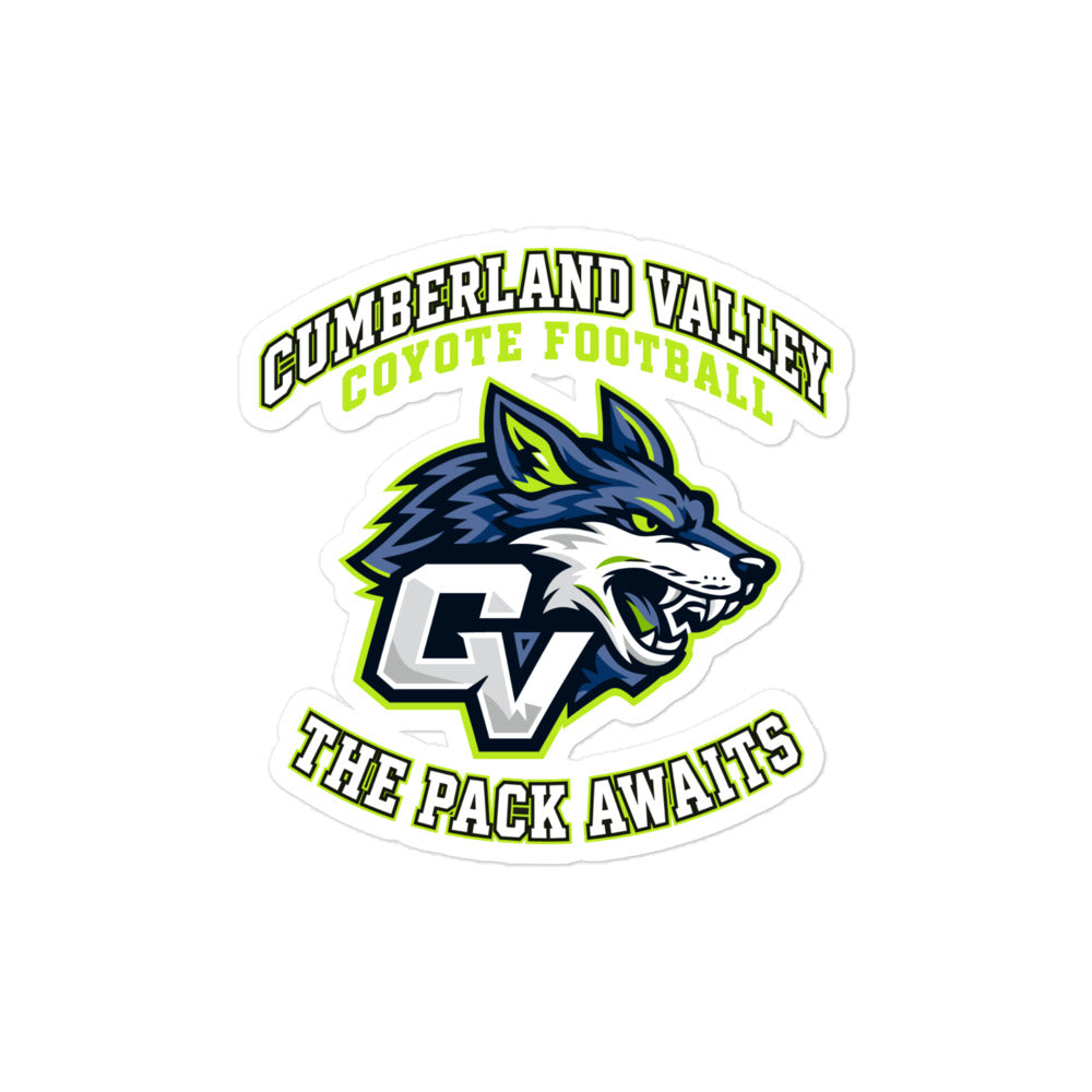 Stickers | Cumberland Valley Coyotes Football | Emblem Logo