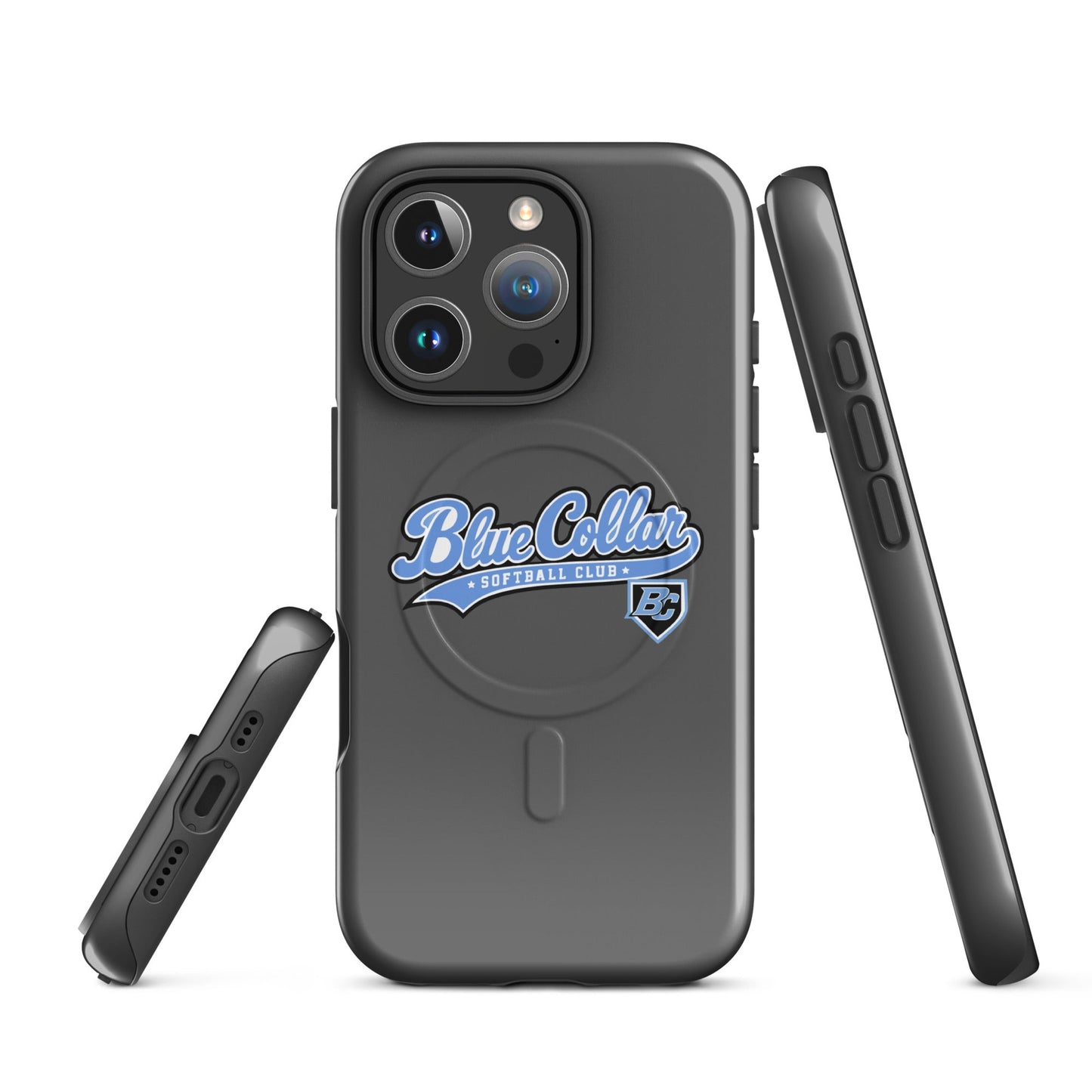 Magsafe Tough Case for iPhone | Blue Collar Softball 2034 | Ironclad Logo