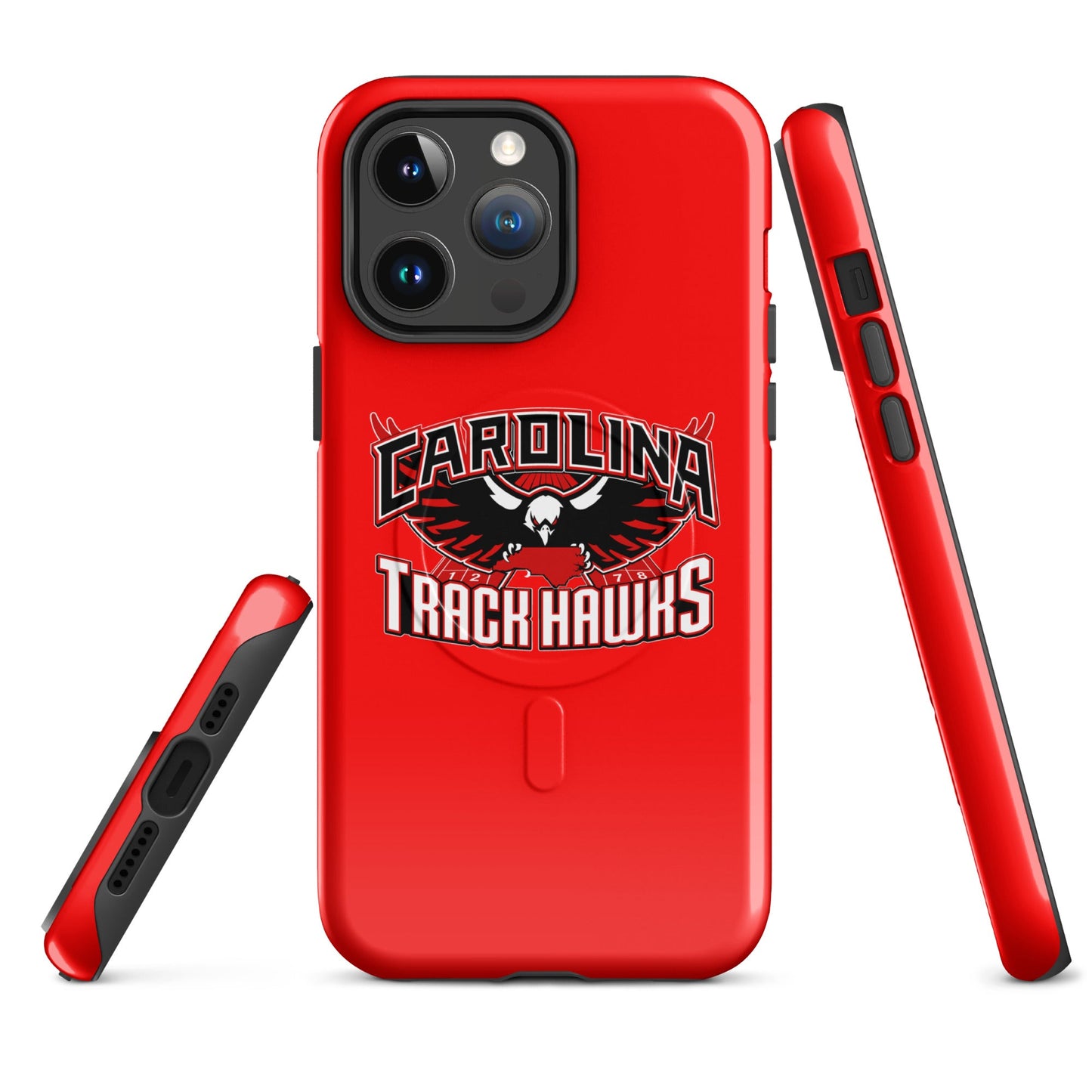 Magsafe Tough Case for iPhone | Carolina track Hawks | Emblem Logo