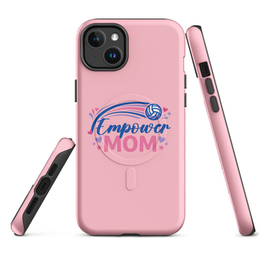 Magsafe Tough Case for iPhone | Empower Volleyball Club | Mom Crest Logo