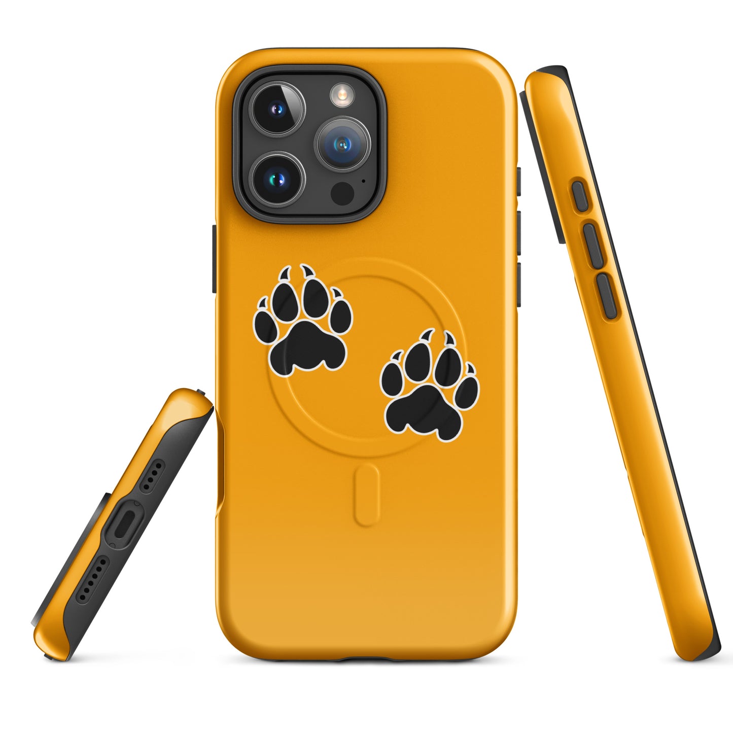 Magsafe Tough Case for iPhone | Orange Wave Marching Band | Paw Mark Logo