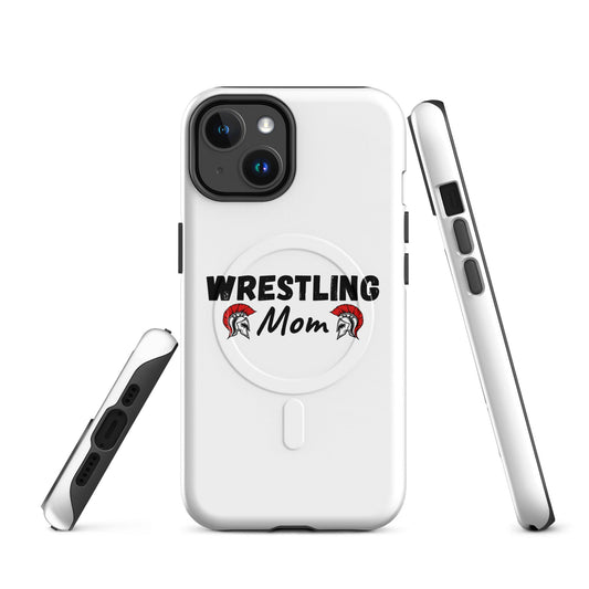 Magsafe Tough Case for iPhone | Lafayette Warrior Youth Wrestling | Mom Emblem Logo