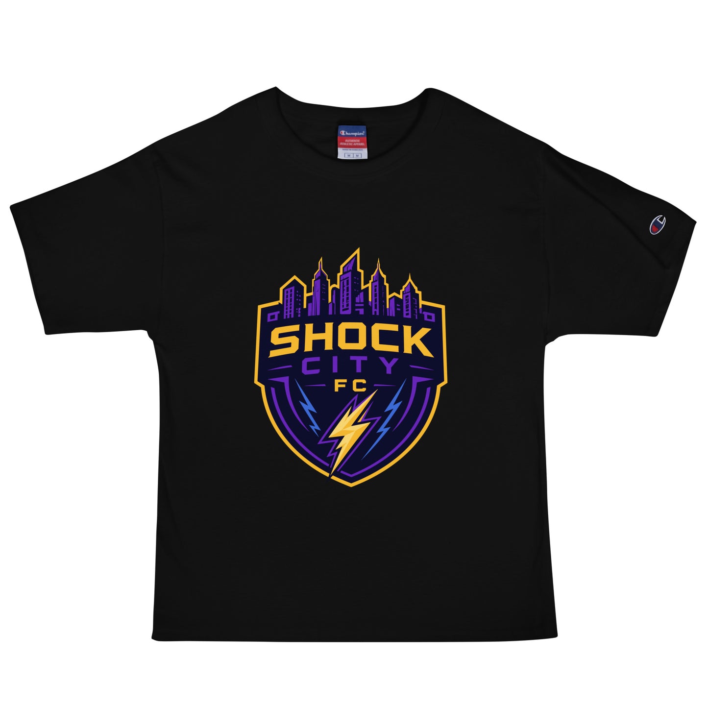 Signature | Champion T-Shirt | Shock City FC | Crest Logo