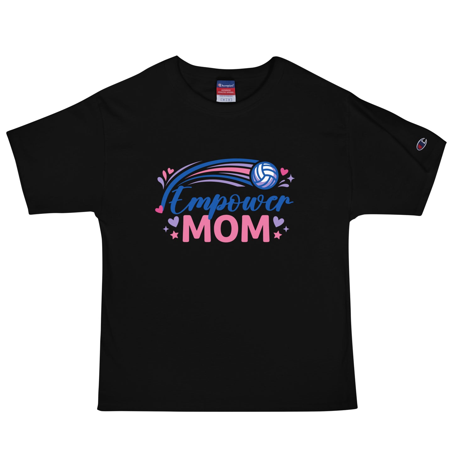 Signature | Champion T-Shirt | Empower Volleyball Club | Mom Crest Logo