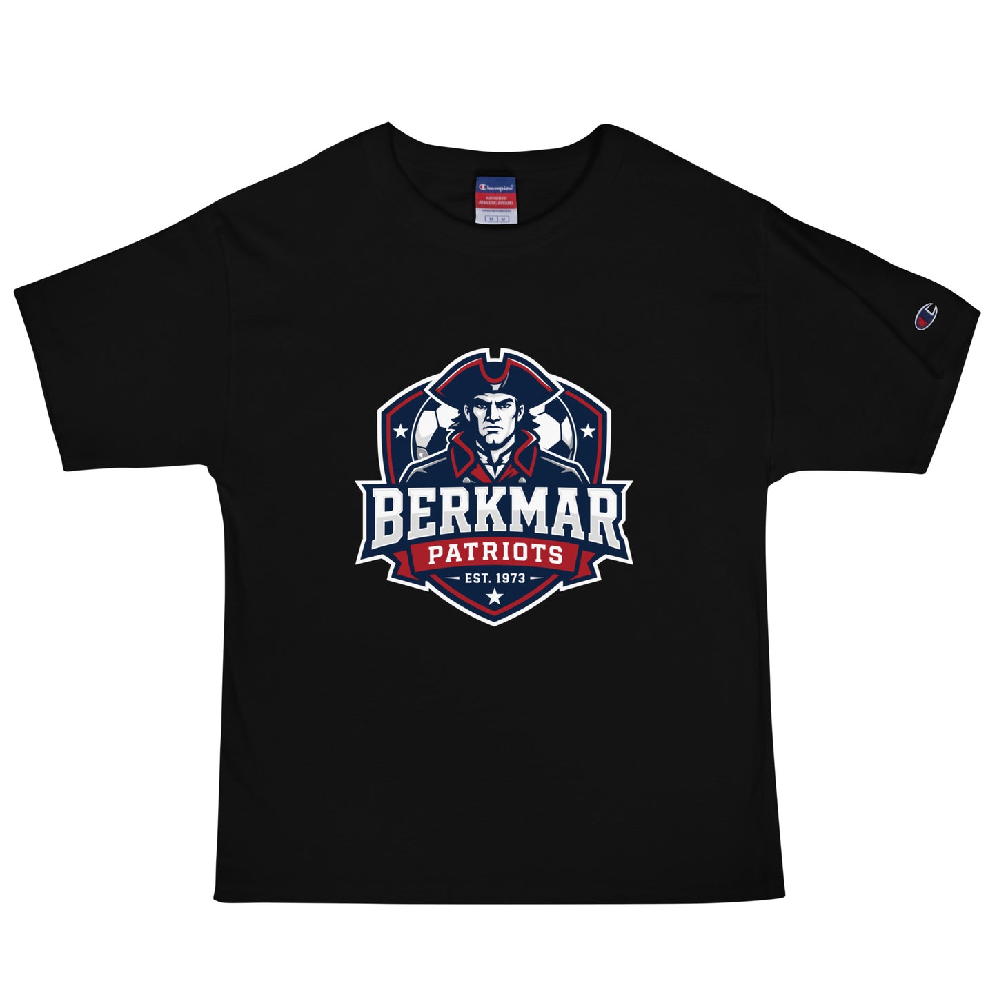 Signature | Champion T-Shirt | Berkmar High School Soccer | Shield Logo