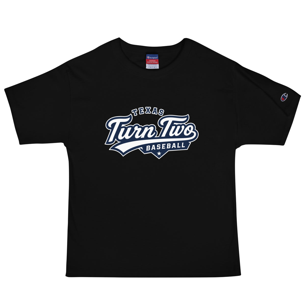 Signature | Champion T-Shirt | Texas Turn Two Baseball | Athletics Logo
