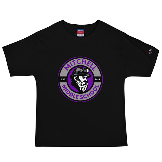 Signature | Champion T-Shirt | Mitchell Middle School Softball | Badge Logo
