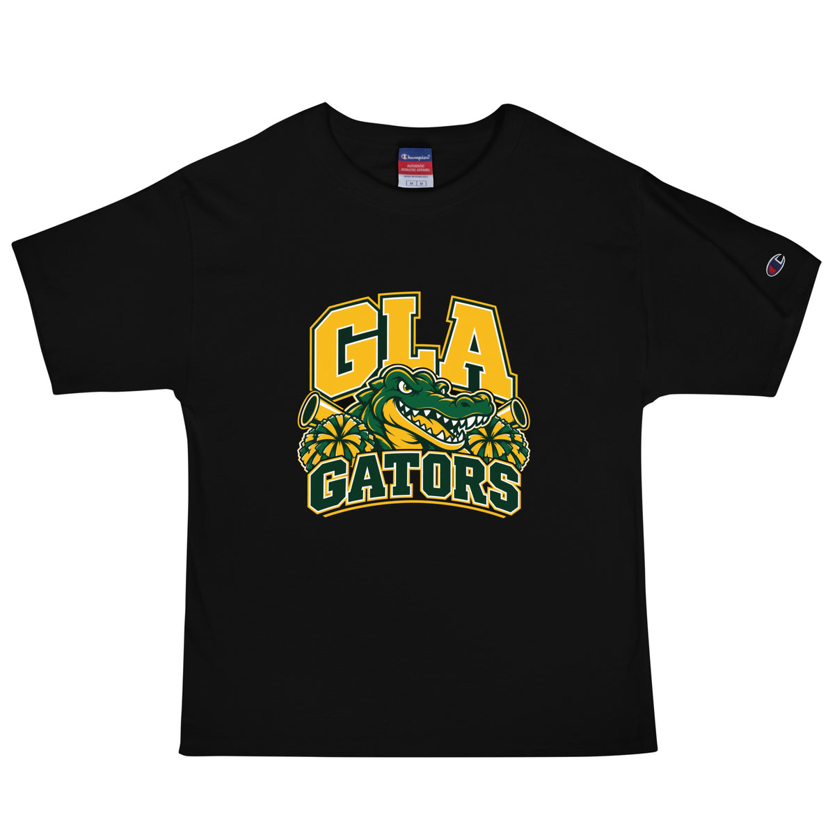 Signature | Champion T-Shirt | GLA Gators Cheer Team | Emblem Logo