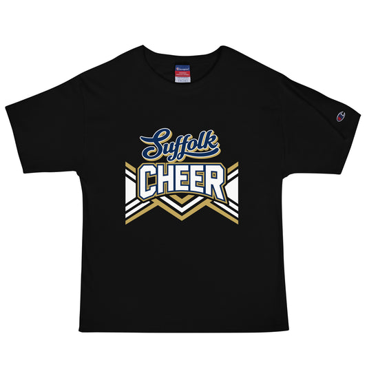 Signature | Champion T-Shirt | Suffolk University Cheerleading | Vanguard Logo