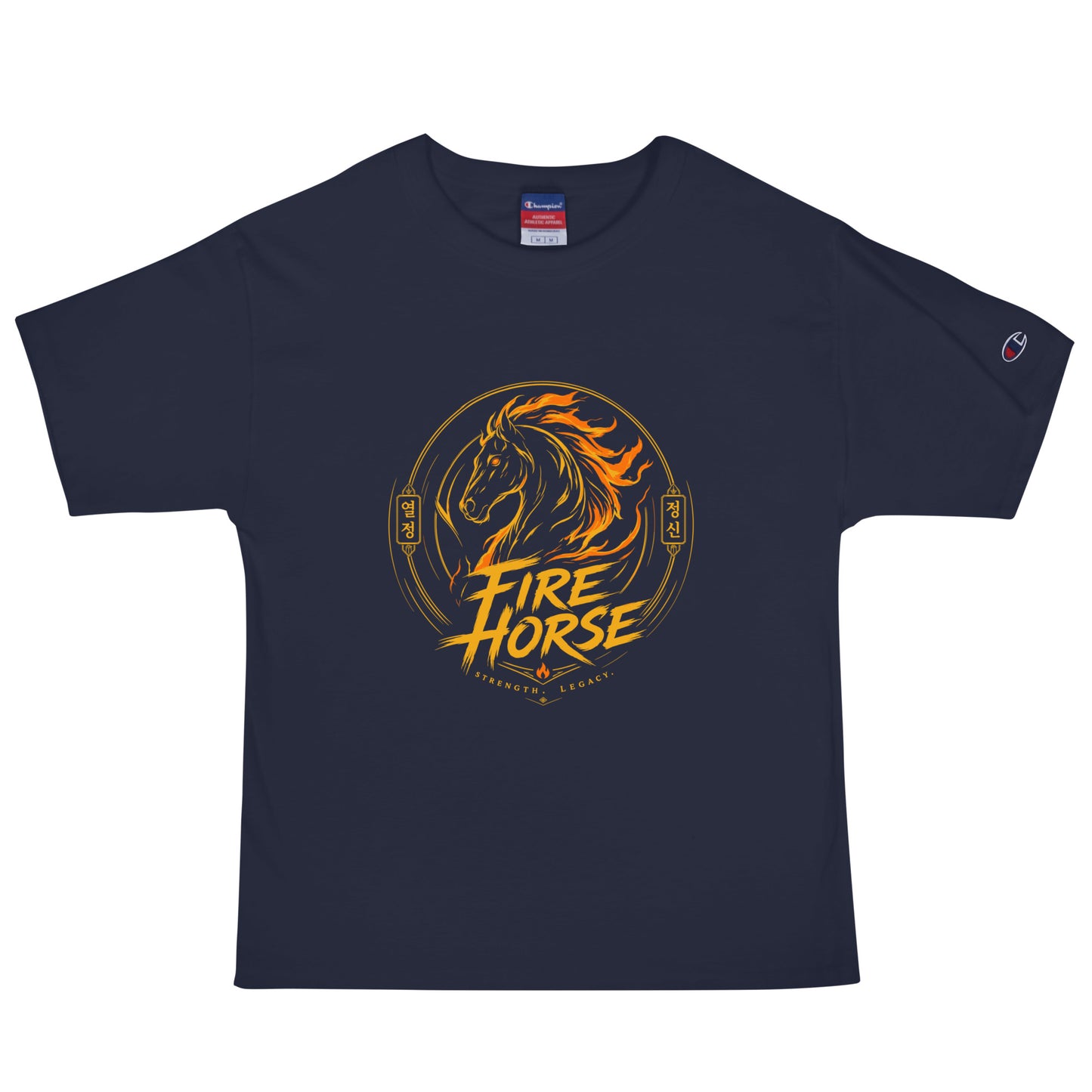 Signature | Champion T-Shirt | Fire Horse Masters | Vanguard Logo