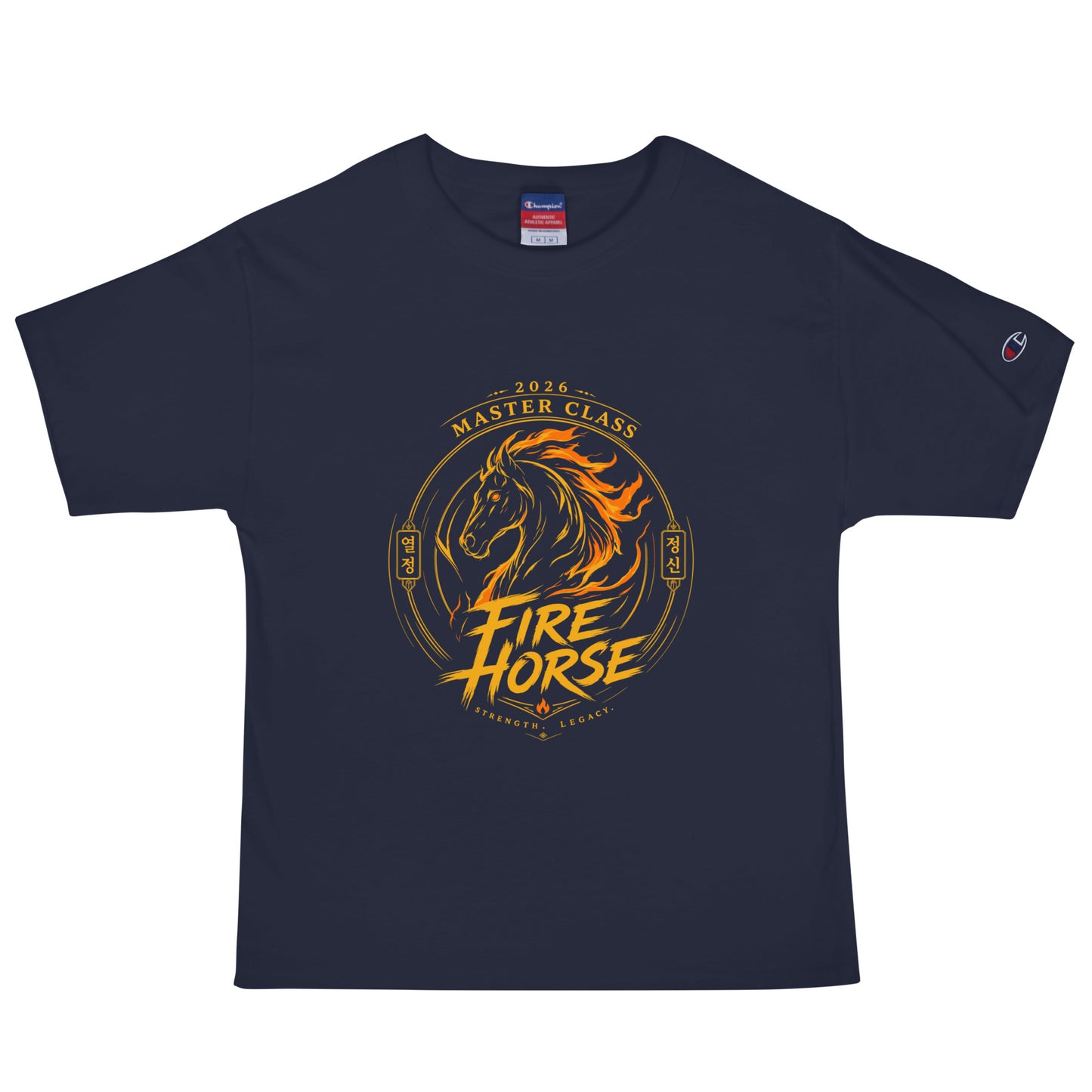 Signature | Champion T-Shirt | Fire Horse Masters | Crest Logo
