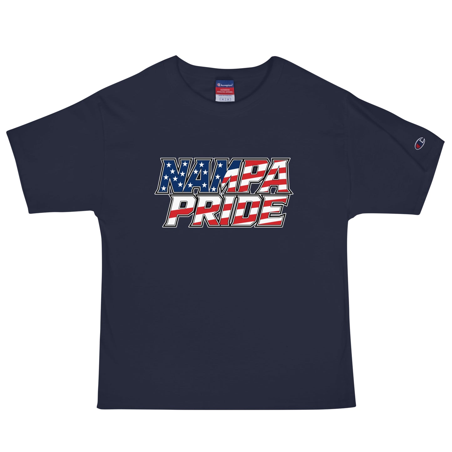 Signature | Champion T-Shirt | Nampa Pride | Modern Script Logo