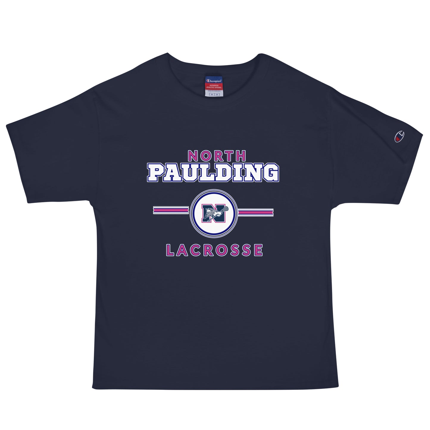 Signature | Champion T-Shirt | North Paulding Lacrosse | Valor Logo