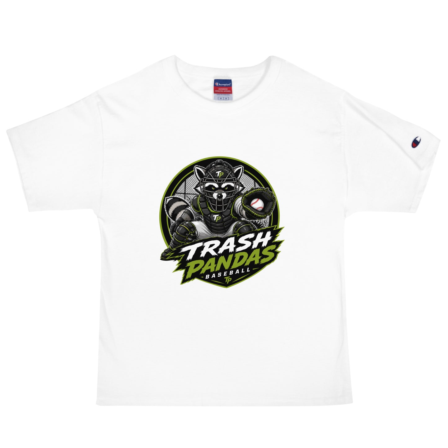 Signature | Champion T-Shirt | Trash Pandas Baseball Organization | Athletics Logo