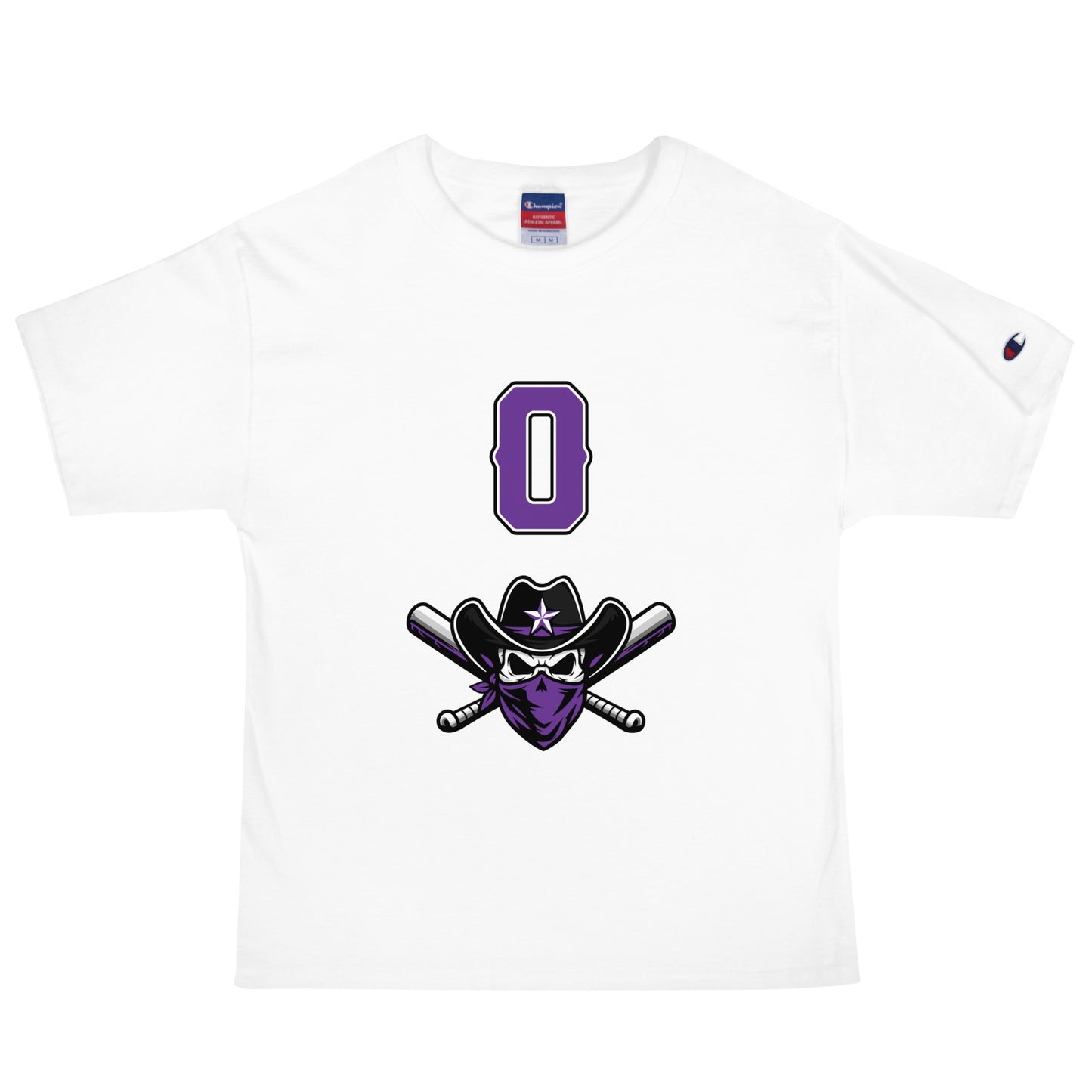 Signature | Champion T-Shirt | Carolina Outlaws Baseball | Purple Renegades Logo