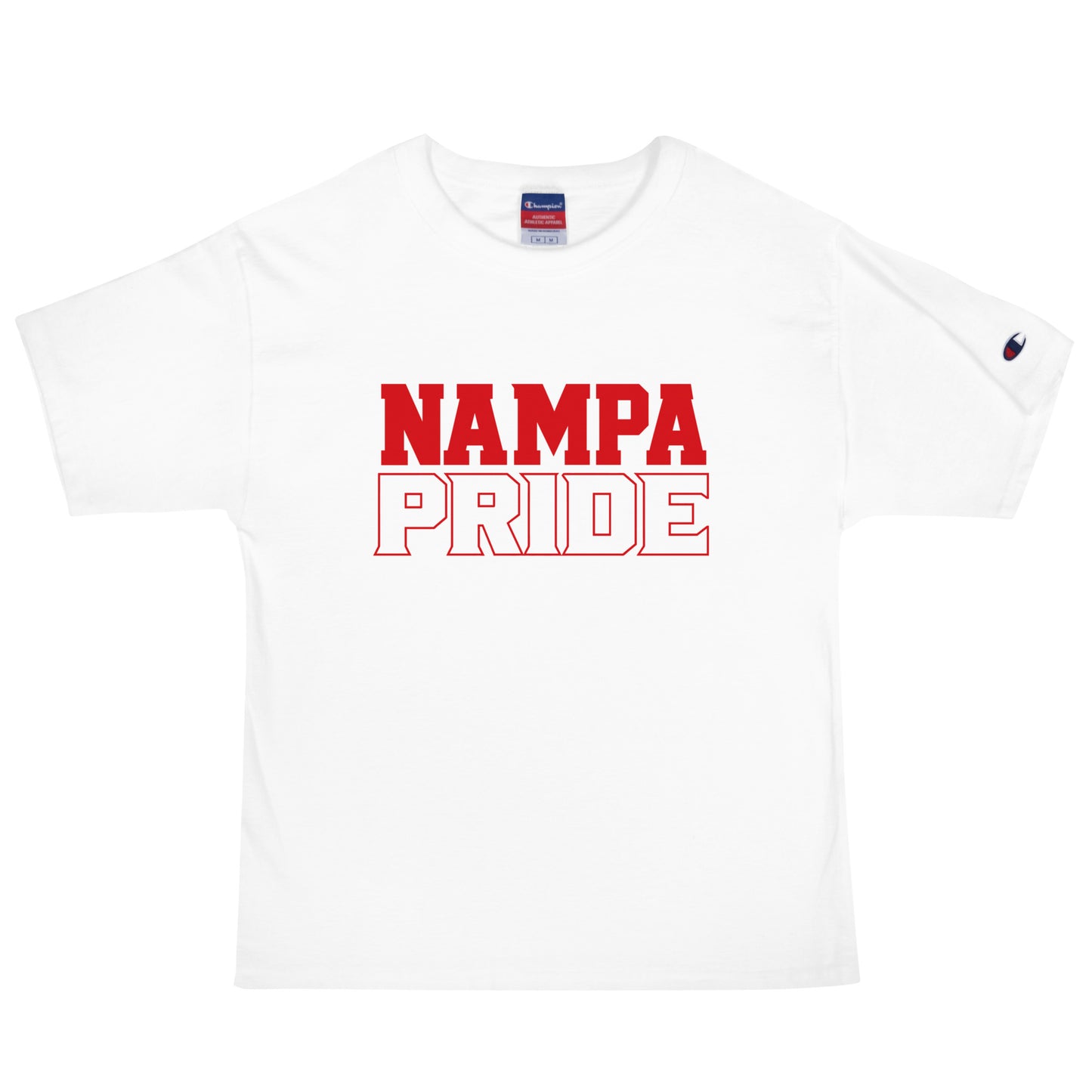 Signature | Champion T-Shirt | Nampa Pride | Letter Mark Logo