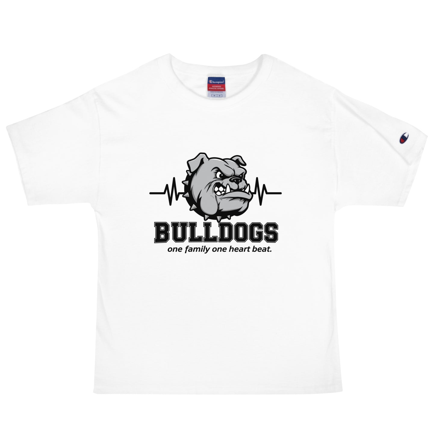 Signature | Champion T-Shirt | Celina Recreational Football Black | Bulldogs Crest Logo