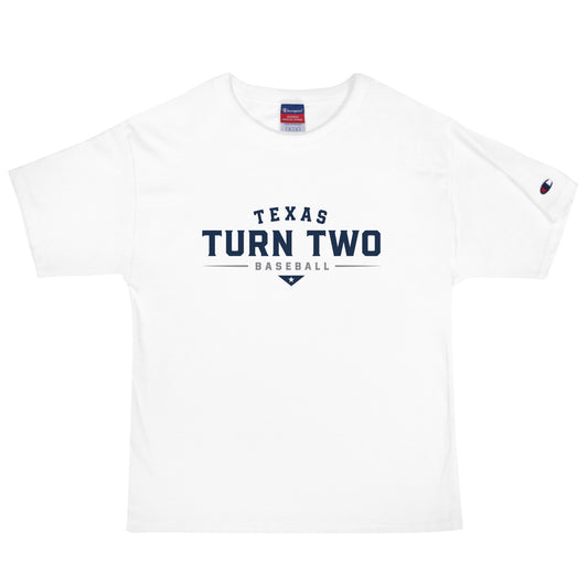 Signature | Champion T-Shirt | Texas Turn Two Baseball | Modern Script Logo