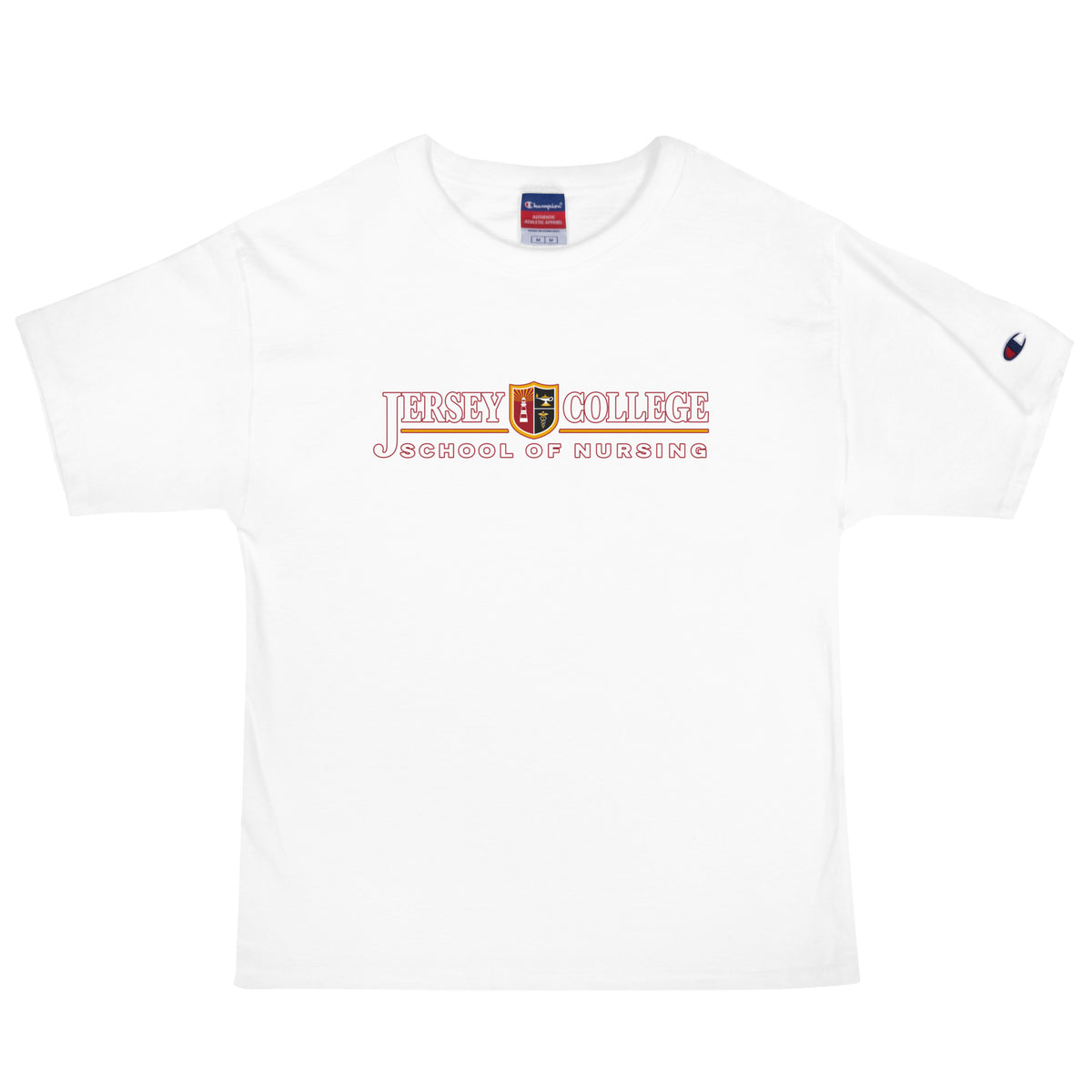 Signature | Champion T-Shirt | Grand View University Nursing | Emblem Logo
