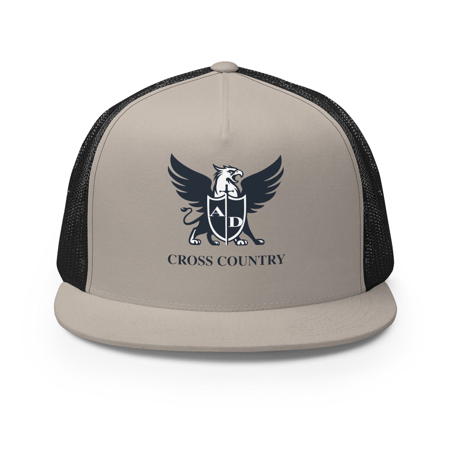 Performance | 5 Panel Trucker Cap | Arma Dei Academy Cross Country | Griffin Logo