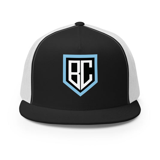 Performance | 5 Panel Trucker Cap | Blue Collar Softball 2034 | Emblem Logo